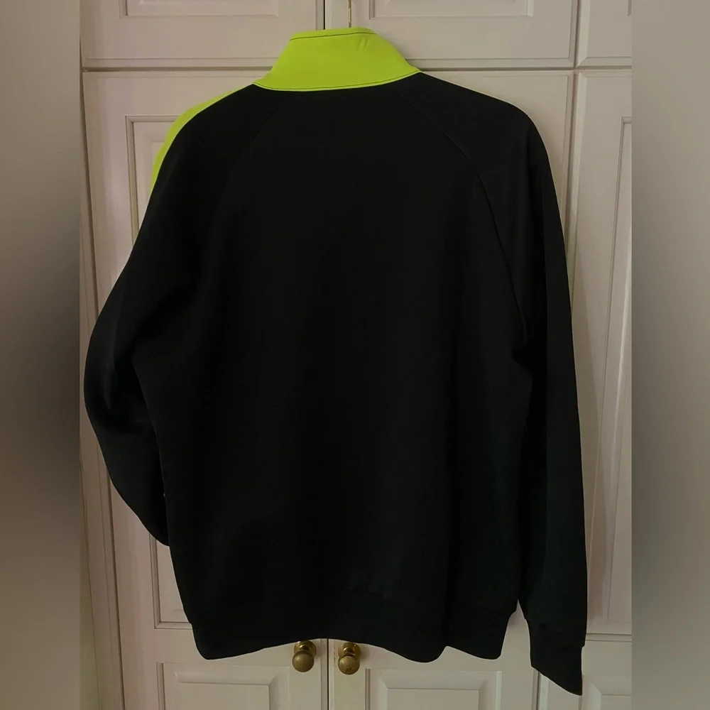 Tempora Black track jacket neon yellow full zip Unisex men's M